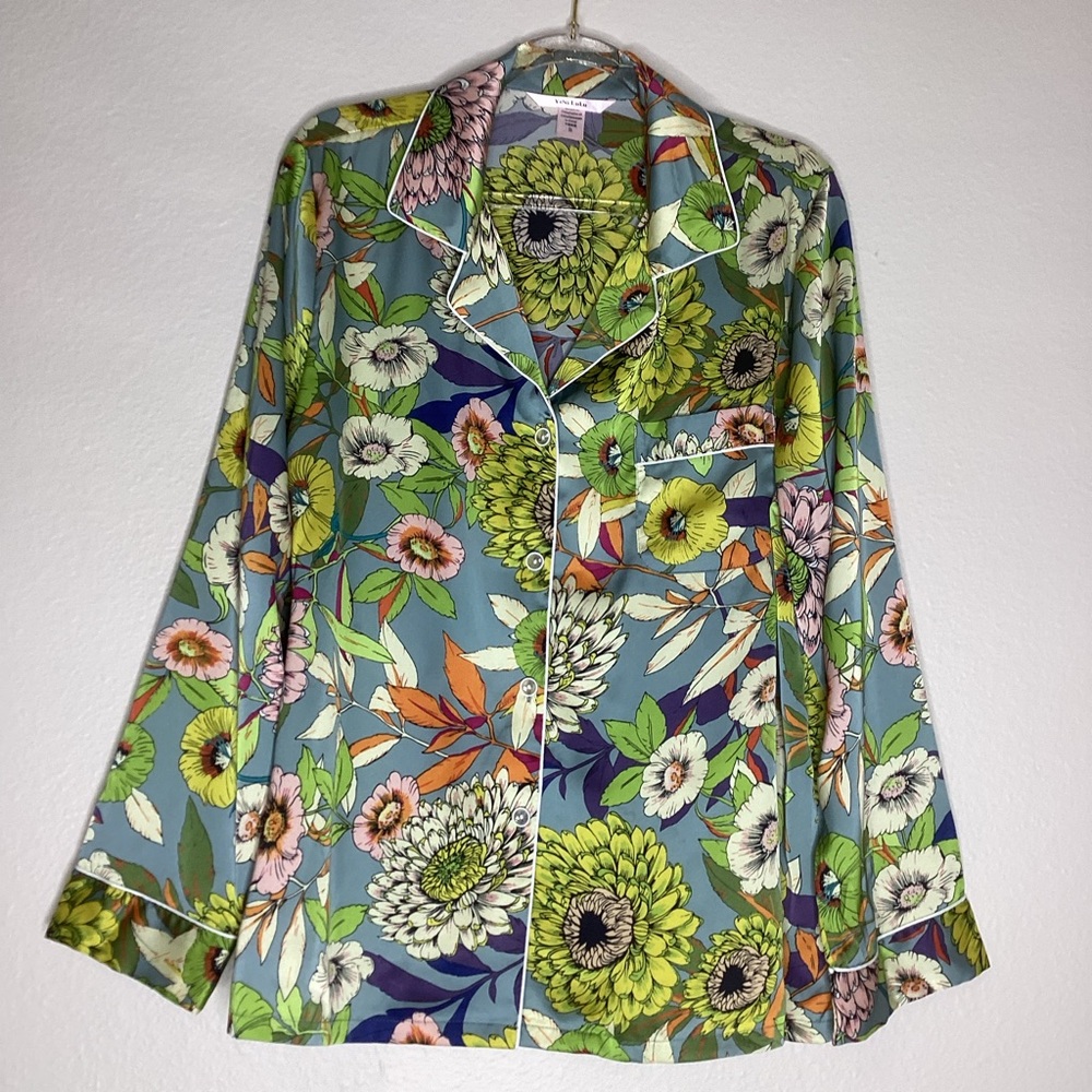 YiNi LuLu Floral Top Silky Sm